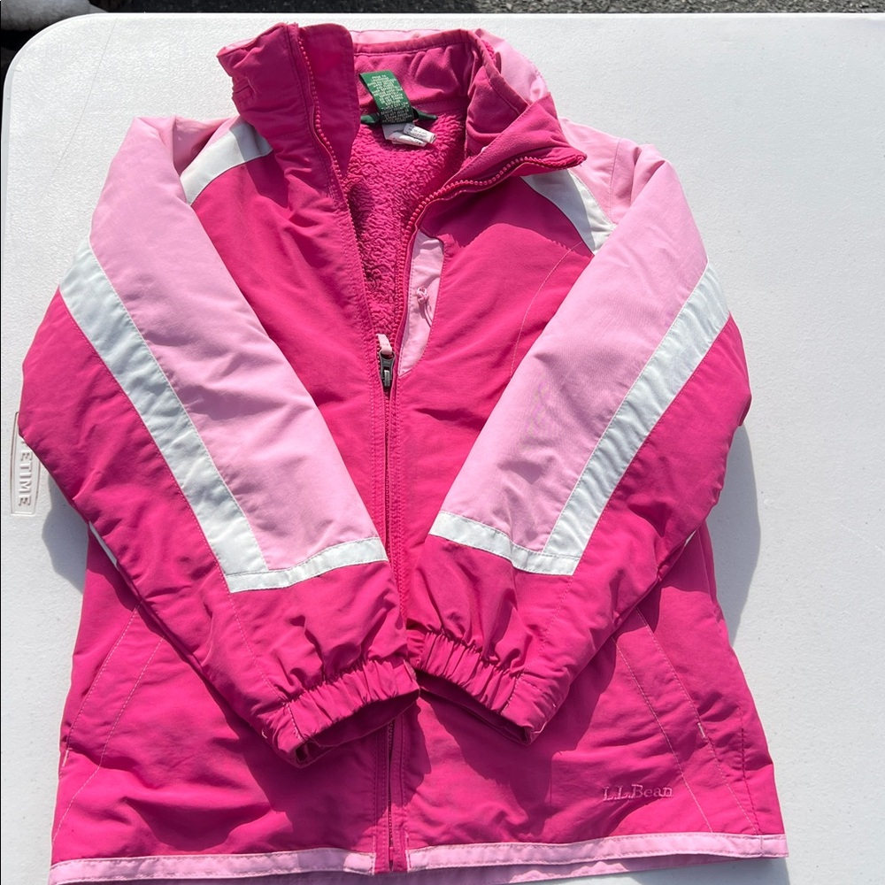 L.L. Bean Vibrant Pink Fleece Jacket